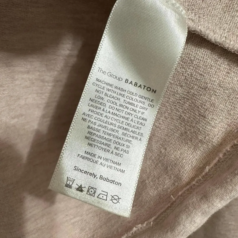 Aritzia The Group by Babaton Weekender Cinchable Pullover Cropped Hoodie Size XS - Image 4