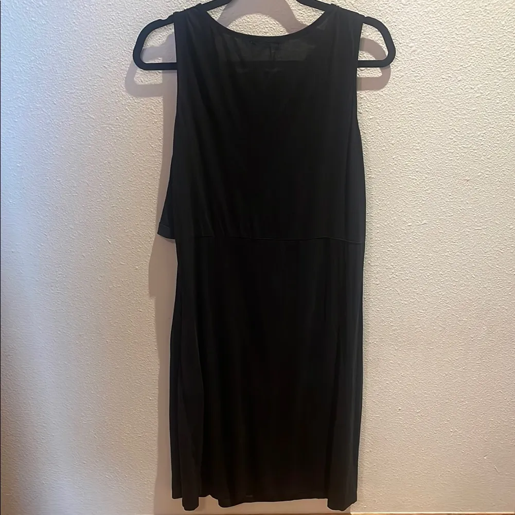 Bearsland Classic Black Midi Nursing Dress Size XL - Image 5