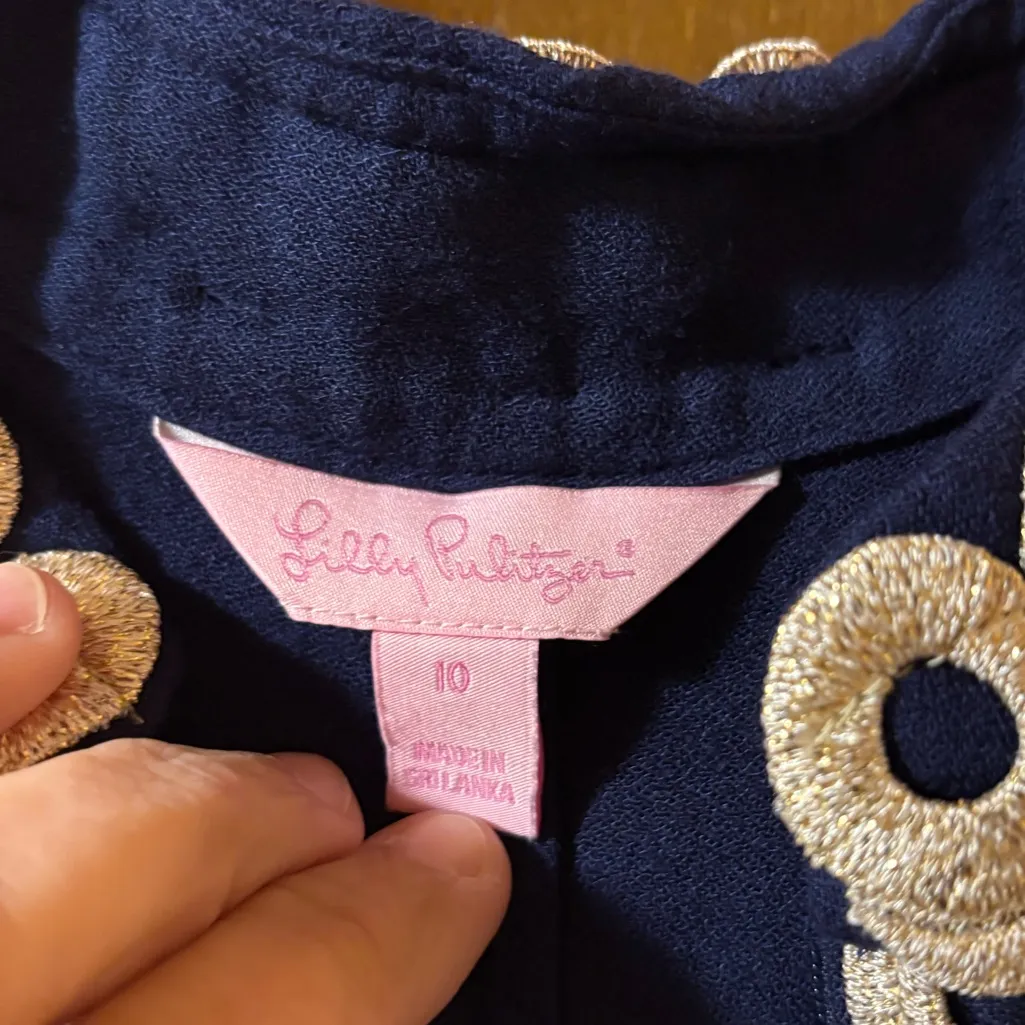 Lilly Pulitzer Jane Shift Dress in True Navy - Image 5