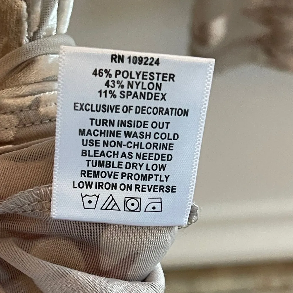 Velvet Burnout Tunic Top Taupe Embellished Boho Holiday Festival - Image 10