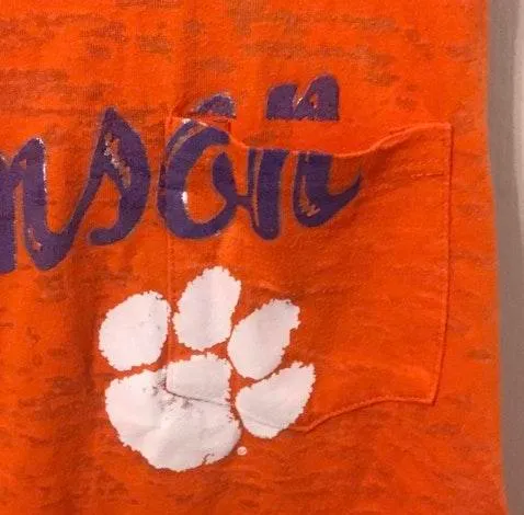 Orange Clemson Tank Top - Image 3