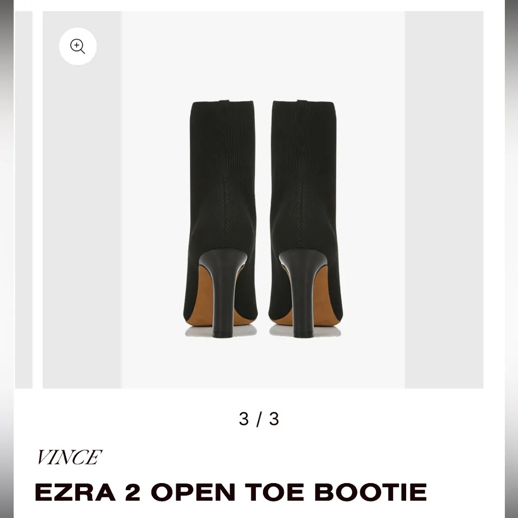 VINCE EZRA 11 open toe bootie 7 $265 - Image 2