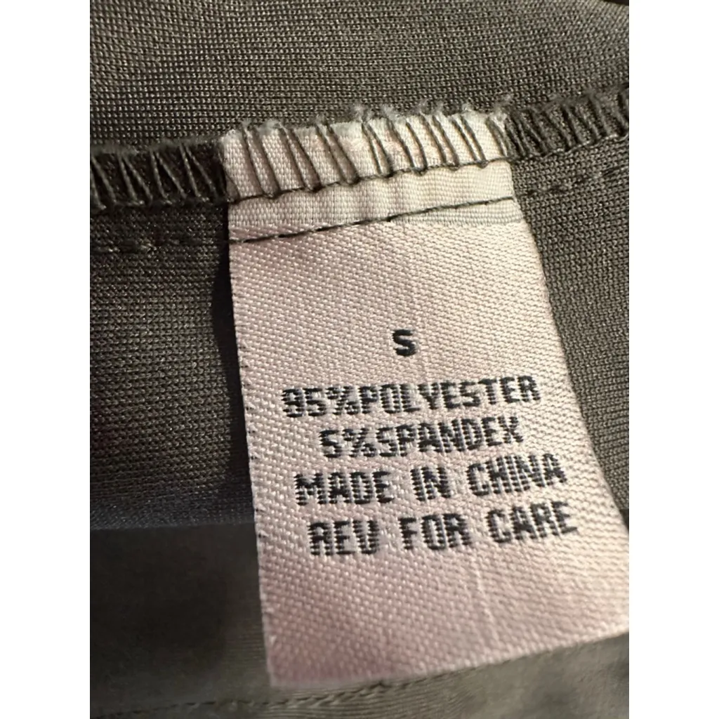 Star Style Olive Green Lace Up Grommet Crop Jacket Top Size Small Steampunk Boho - Image 8