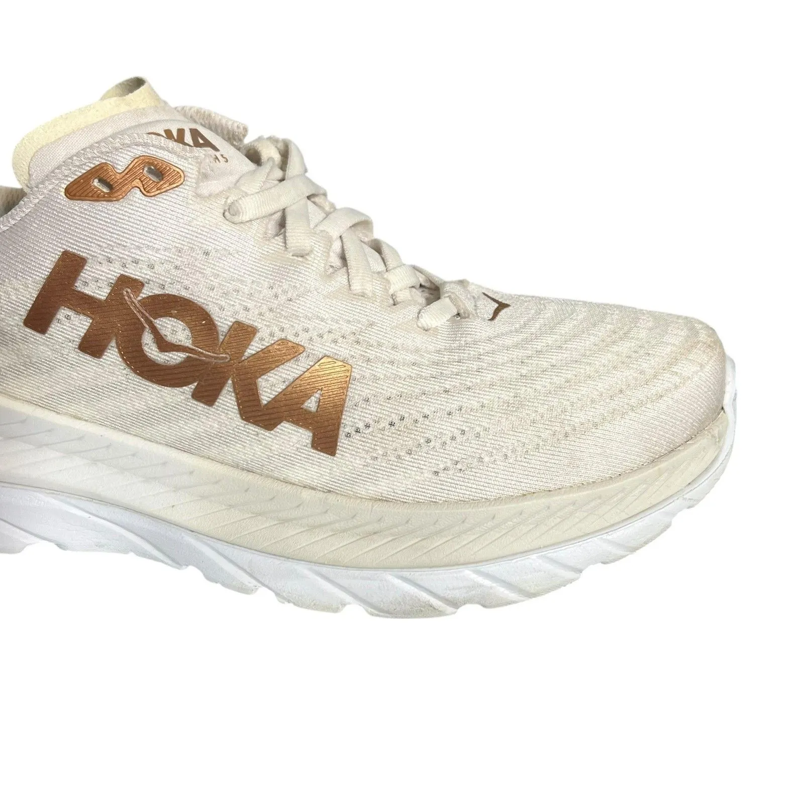 Hoka One One Mach 5 Shoes Womens Size 8 White Running Sneakers 1127894 WCPP - Image 10