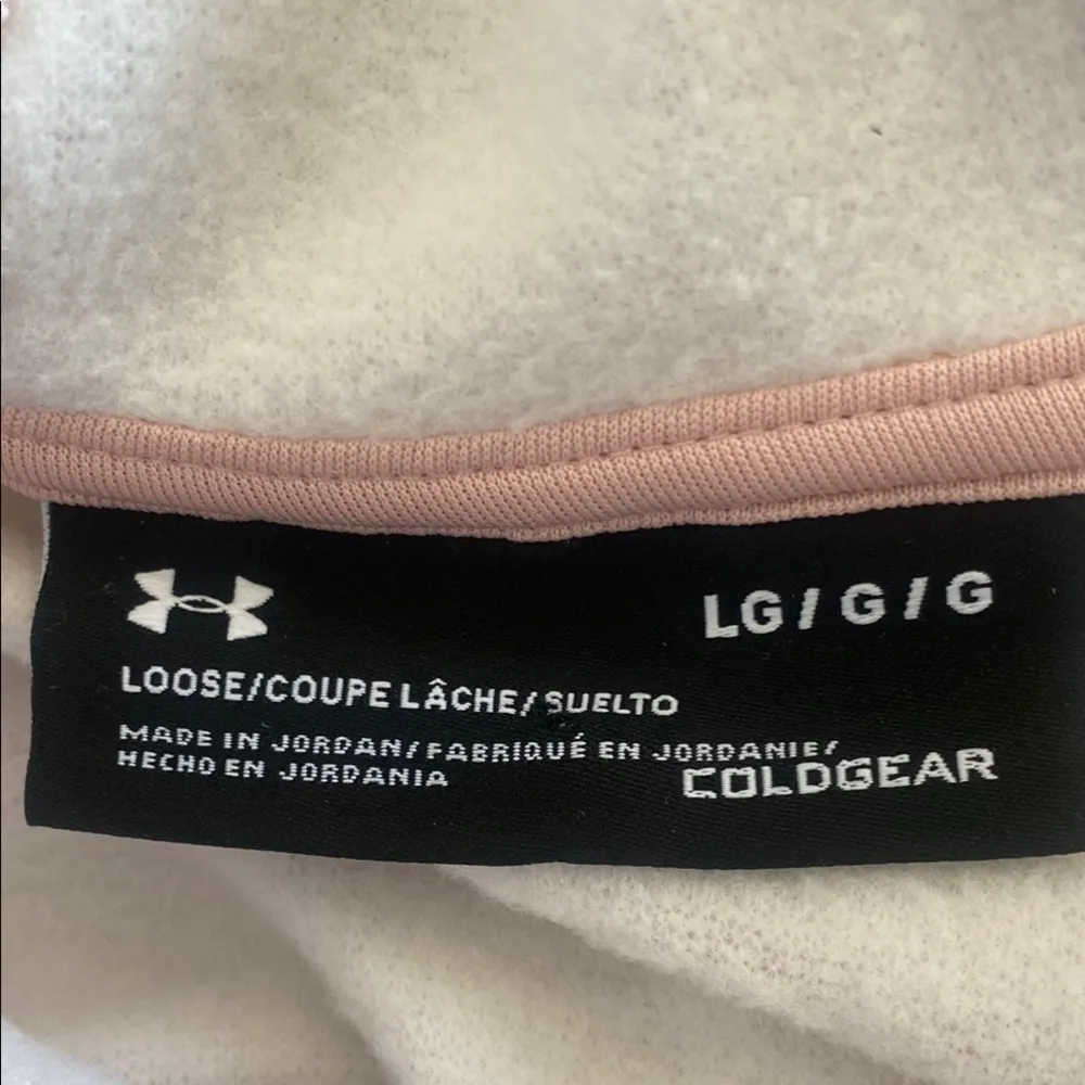 Under Armour Pink Cowl Neck Sweater Size L - Image 3