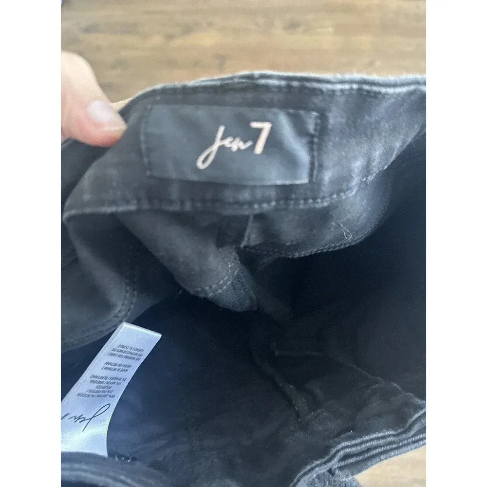 Jen7 7 for All Mankind Slim Women's Size 4 Black Denim Stretch Jeans L0816 - Image 7