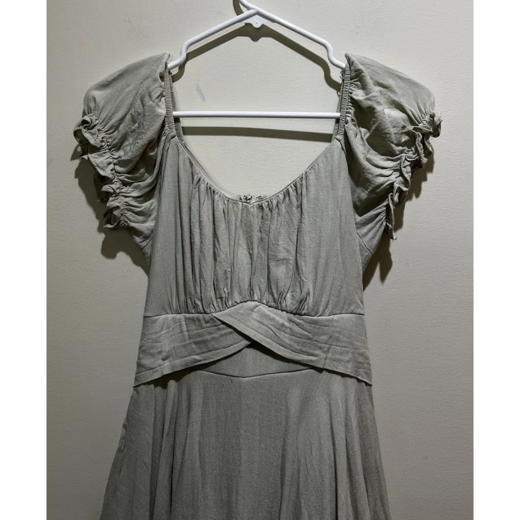 Altered State ~ Haisley Double Layered Romper ~ Sage Green Size Medium - Image 4