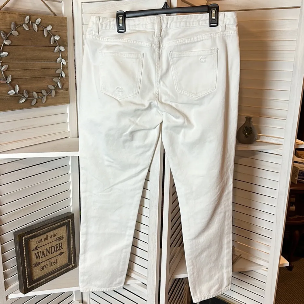 Life in Progress White Distressed Skinny Jeans - Image 5