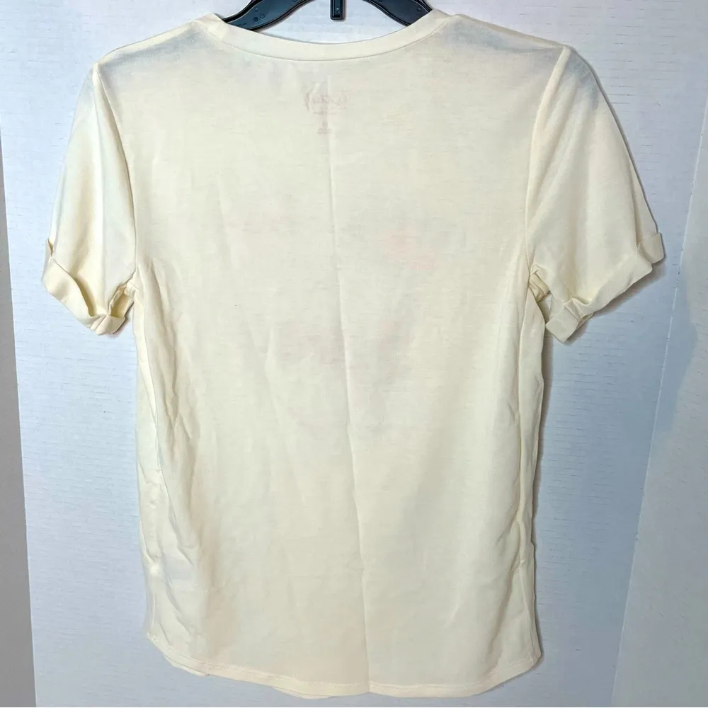 Isabel Maternity Soft Comfy 'You Are Loved' Cream T-Shirt Size XS.  New! - Image 2