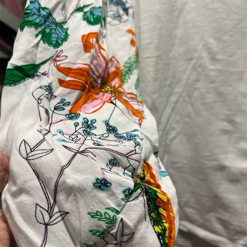 Umgee Women's XL Floral Raglan Long Sleeve Top Multicolor Casual - Image 3