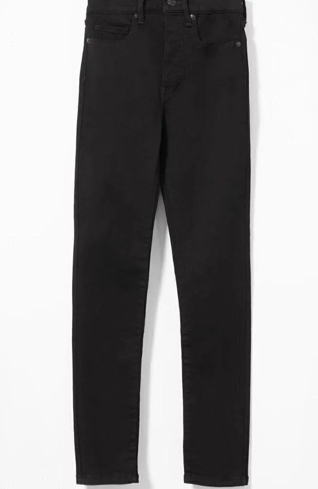NWT Everlane The High Rise Skinny Jean in Black - Size 30 - Image 10