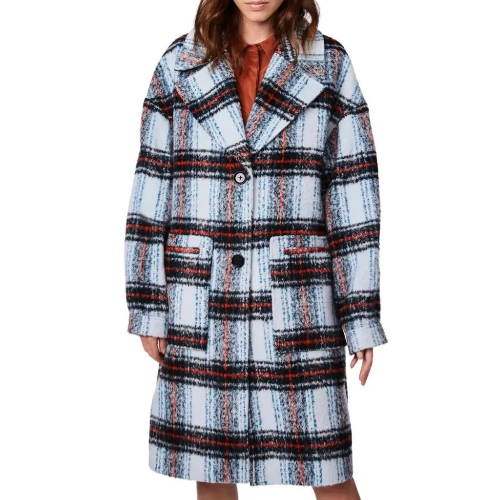 NWT Bernie Bernardo X Nordstrom All the Best Things Plaid Long Coat XXL - Image 2
