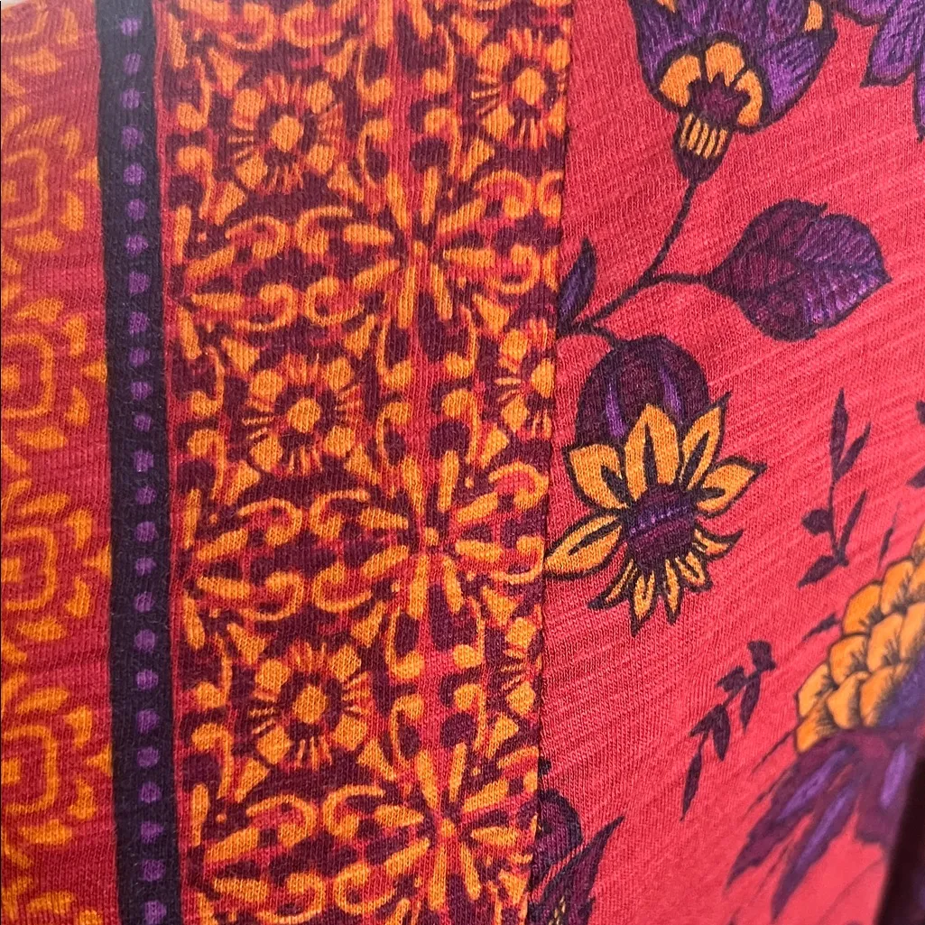 Coldwater Creek Red Floral Blouse - Image 3