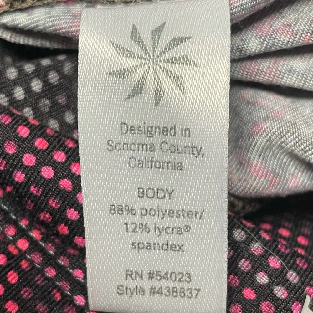 Athleta Patterned Cropped Leggings Black Pink Size XSmall - Image 5