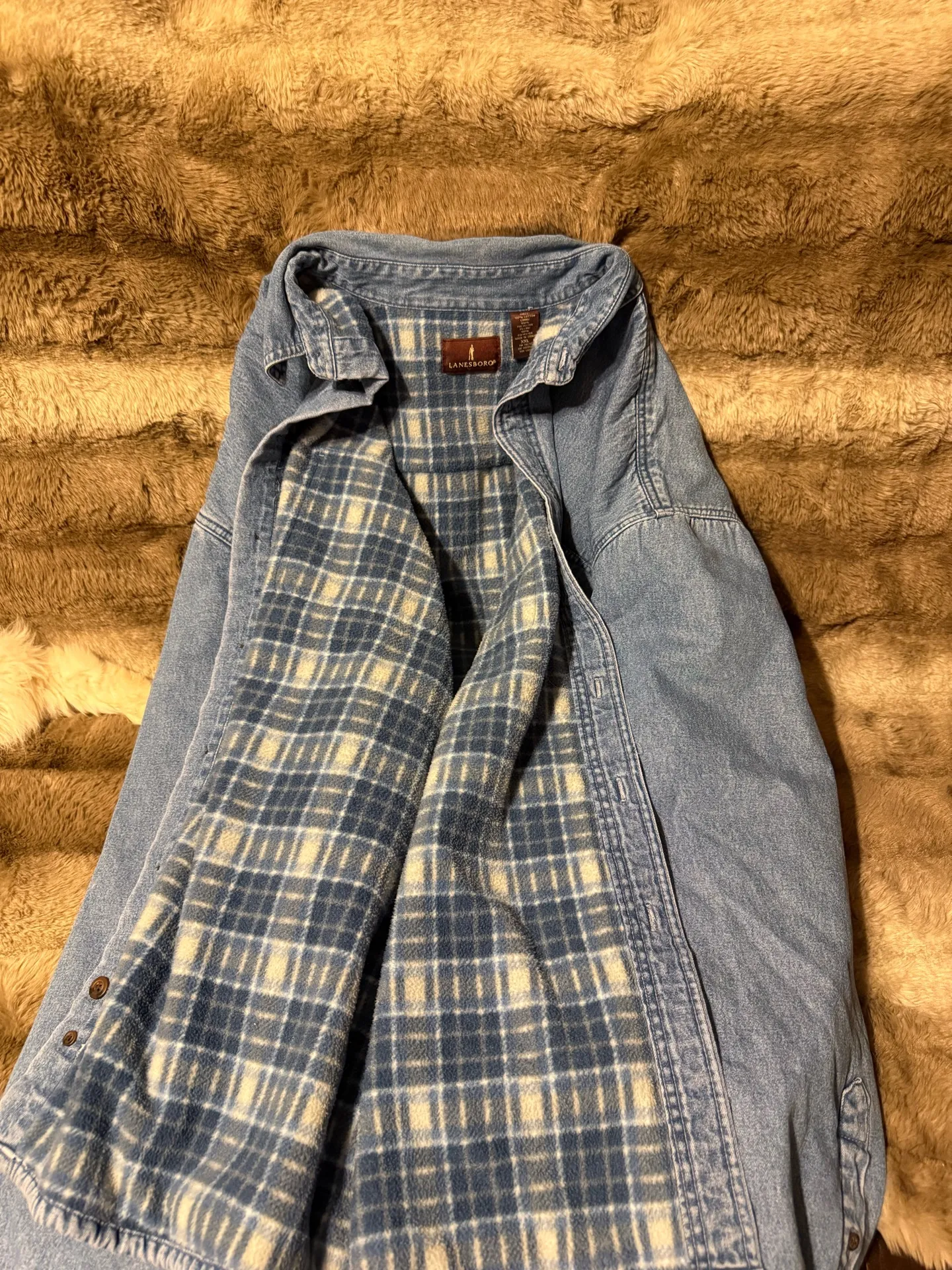 Oversized Vintage Denim Lanesboro Jacket Blue Size XXL - Image 3