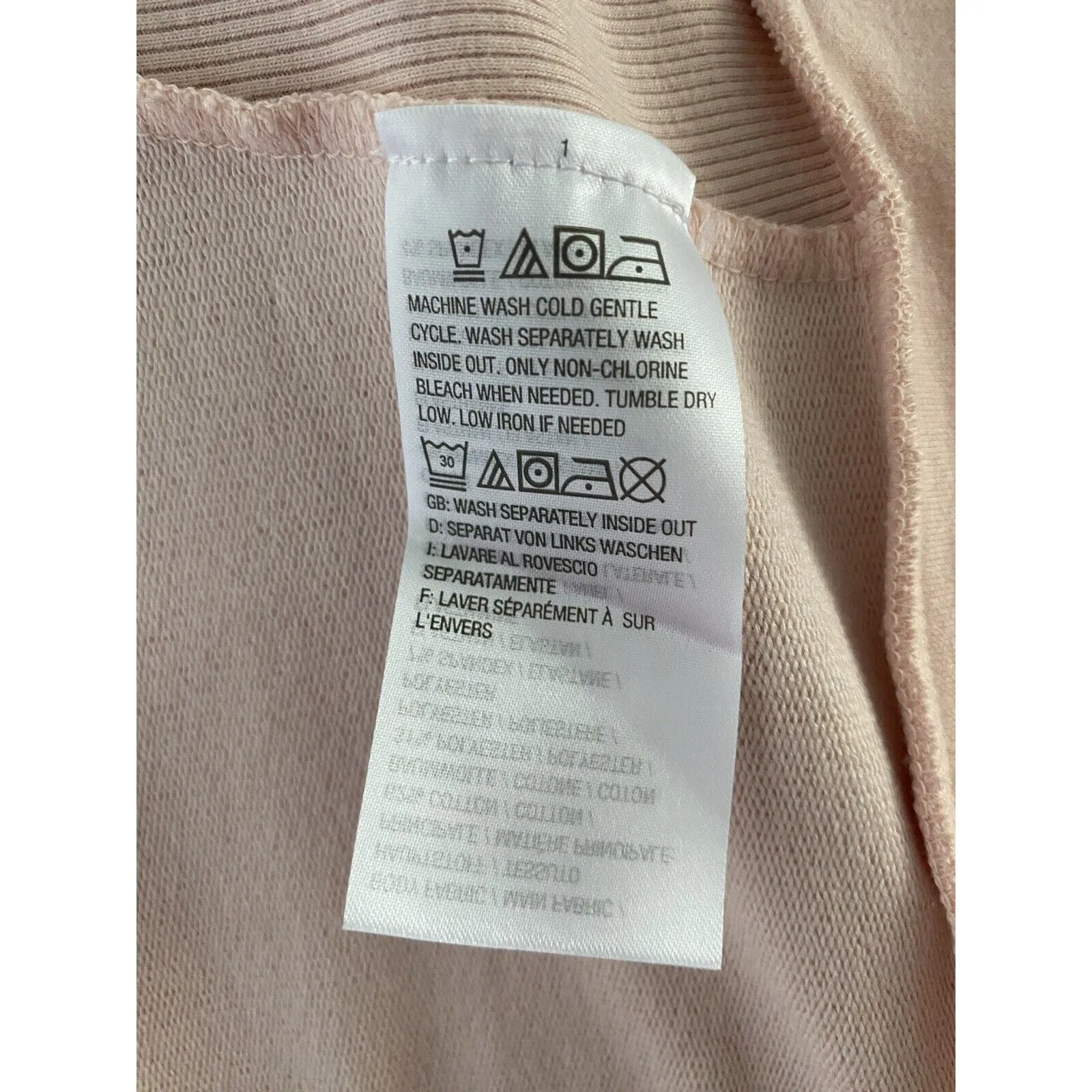 H by Halston Moto Jacket Size 14 Pink French Terry Crop Motorcycle Jersey - Image 12