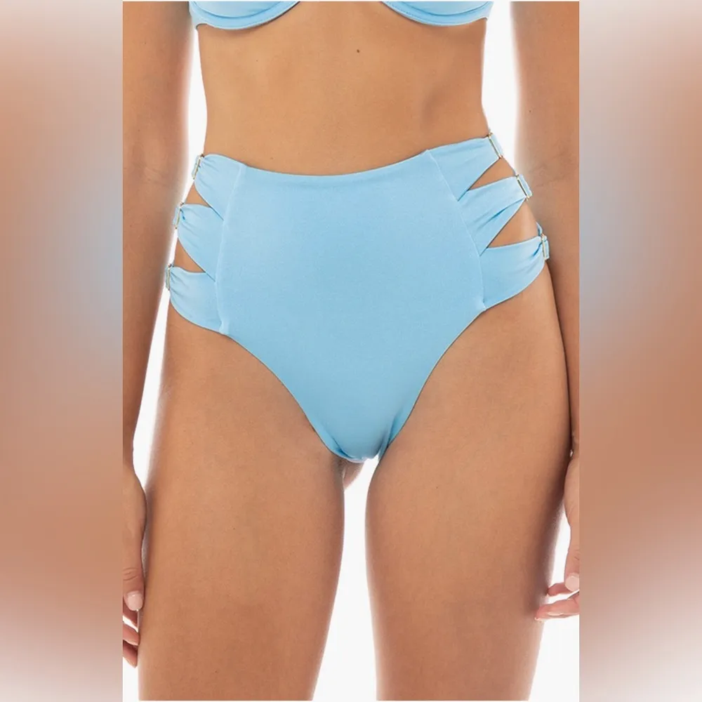 Agua Bendita Willa Seed High Waist Bikini Bottom, Size Medium, $110 - Image 7