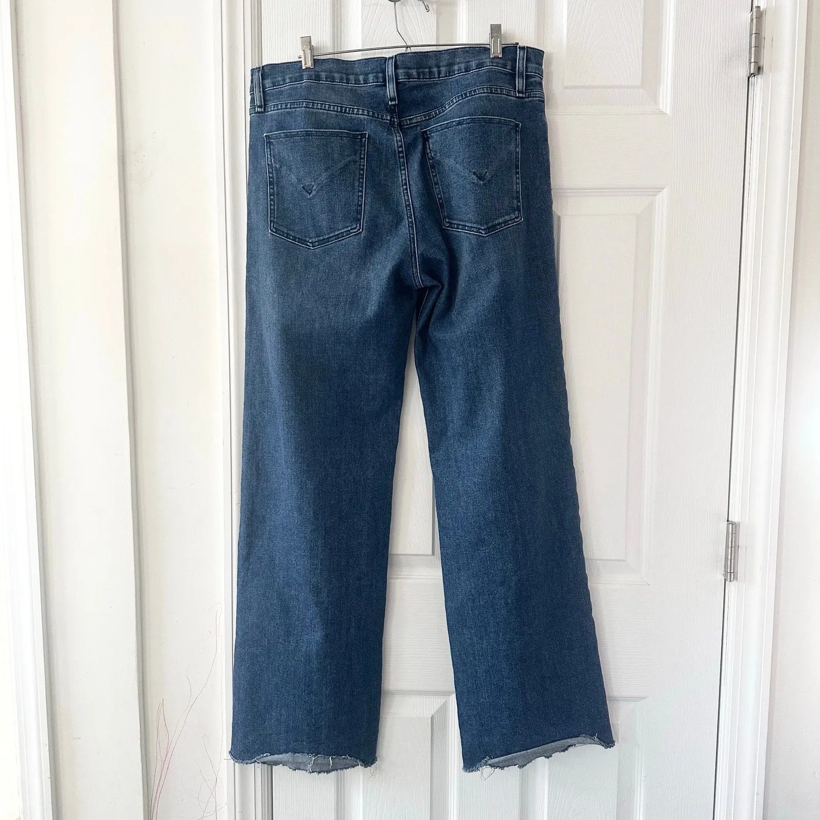 Hudson Denim Rosie High Rise Wide Leg Jeans in North Fork Wash Waist 31 - Image 8