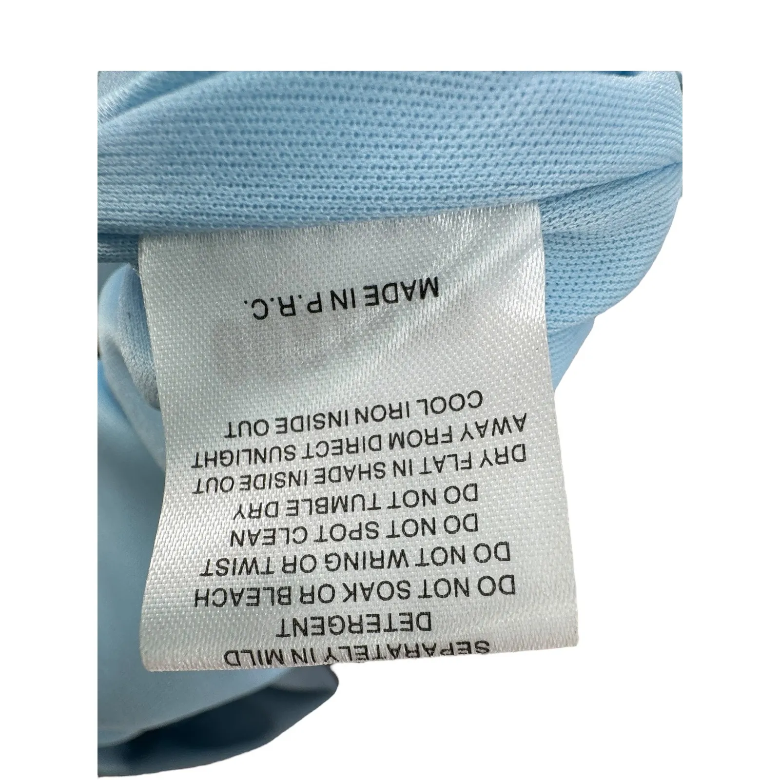 Babyboo Blue Faux‎ Leather Two Piece Set XS Crop Top Mini Skirt Clubwear Y2K - Image 9