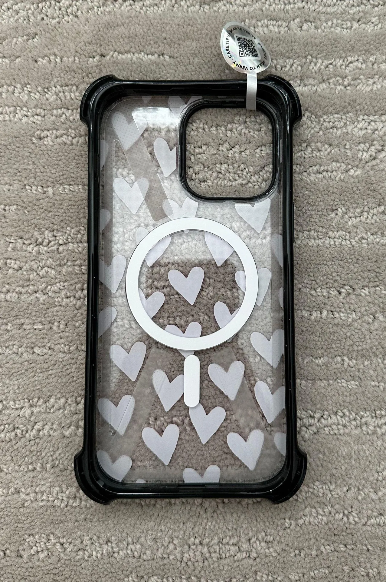 CASETiFY iPhone 14 Pro Max Pink Hearts Case - Image 3