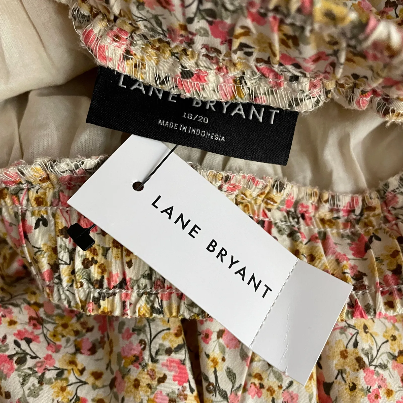 Lane Bryant Tiered Floral Long Maxi Skirt Front Slit Boho Western Plus 18 20 New - Image 11