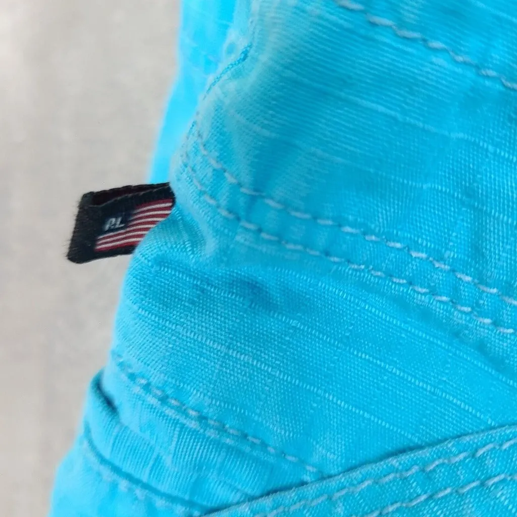 Vintage Ralph Lauren Polo Jean Co. Shorts RL 67 Blue‎ Cyan Sz 10 Pockets - Image 6