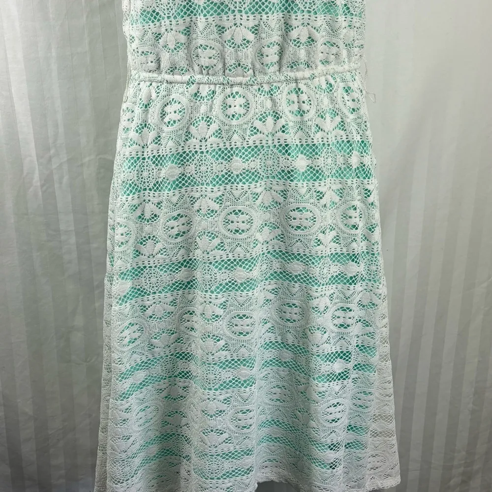 Maurices Mint Green White Lace Overlay Sleeveless Dress Women’s Size Medium - Image 4
