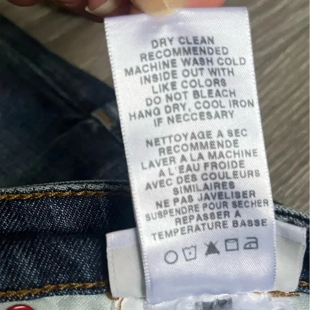 Joe’s Jeans Japanese Denim Button Fly Front Slit Raw Hem Skirt Size 28 - Image 5