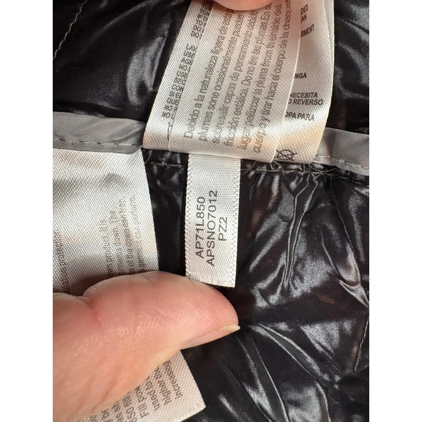 Andrew Marc Women Packable Lightweight Down Puffer Coat Hooded Metallic Bronze M - Image 10