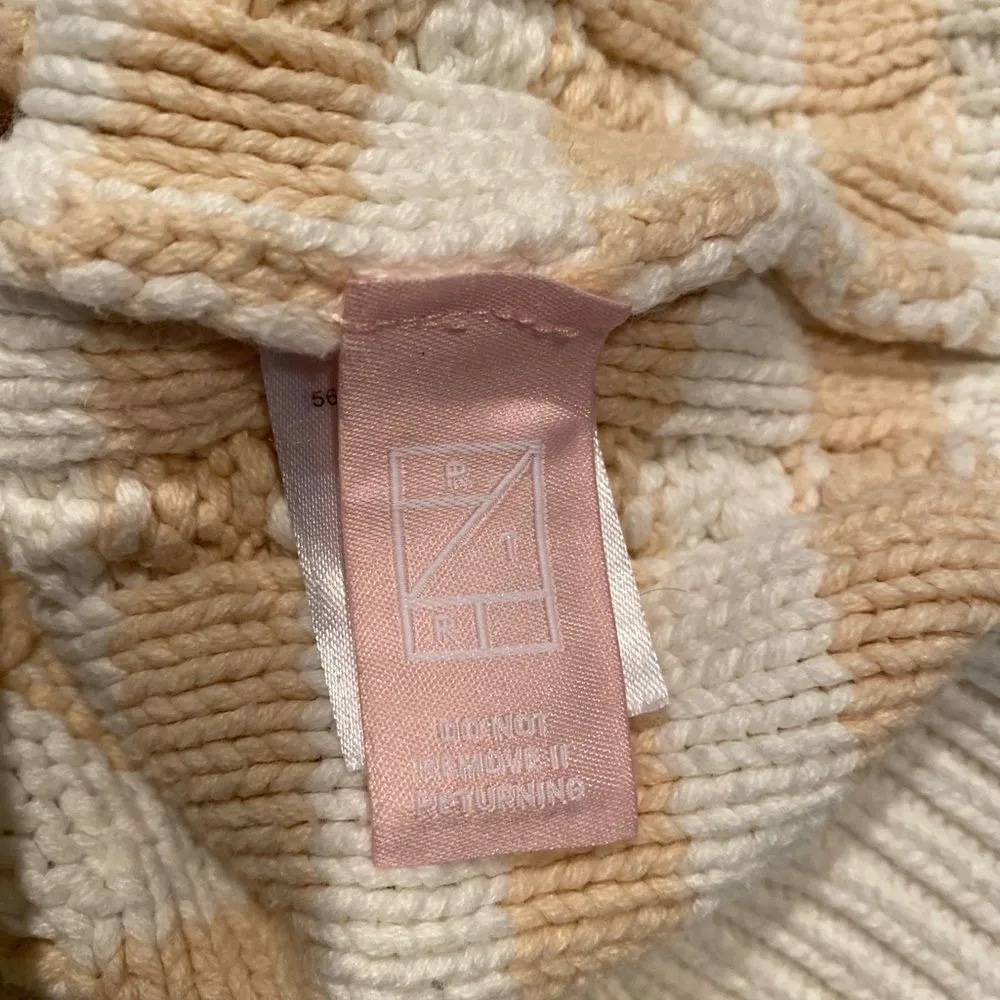 #130 DEREK LAM Chunky Knit Cropped Summer Sweater - Image 6