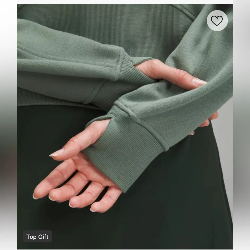 NWT Scuba Oversized Full-Zip Hoodie GREU /  Grey Eucalyptus / M/L - Image 6