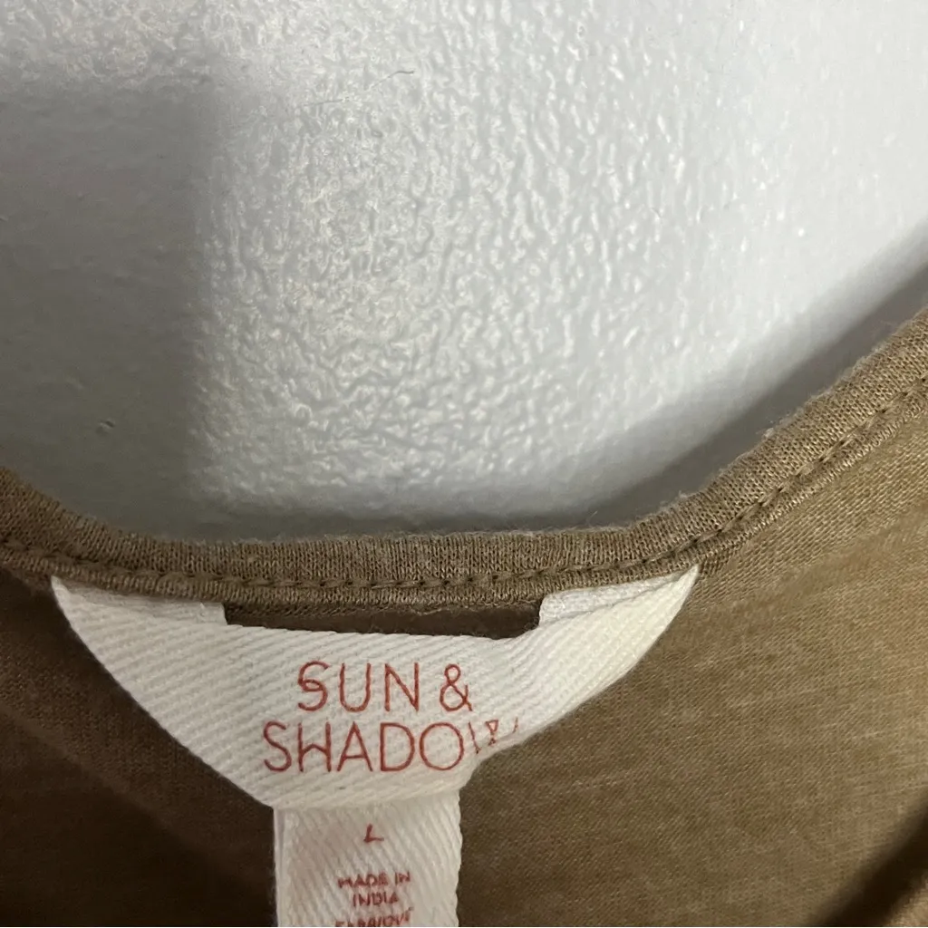 Sun & Shadow Olive Short Sleeve Tee - Image 4