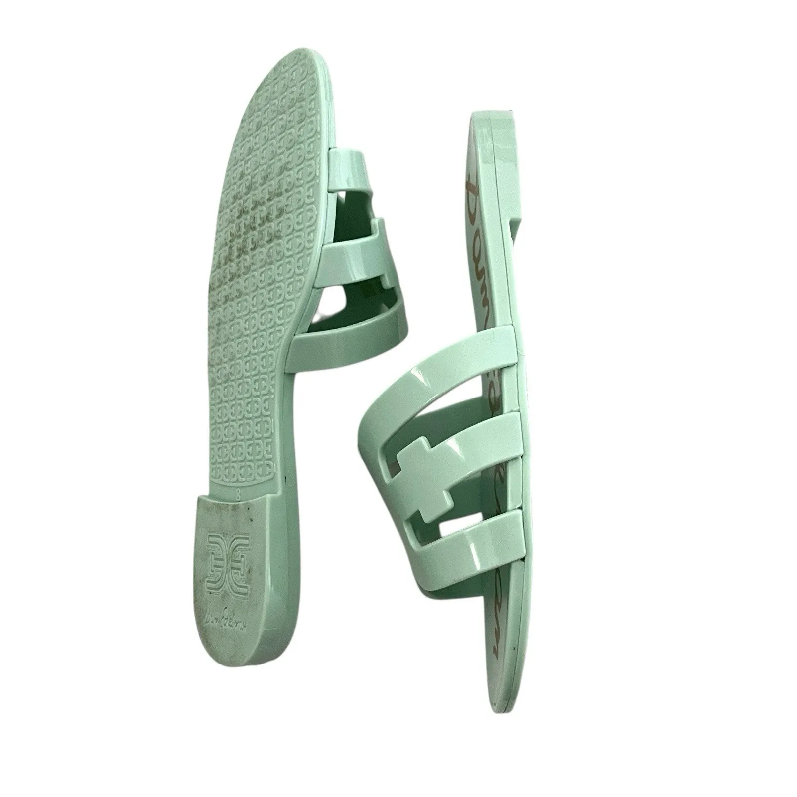 Sam Edelman Bay jelly Slide Sandals in Mint Size 8 Resort Wear Tropical Coastal - Image 8