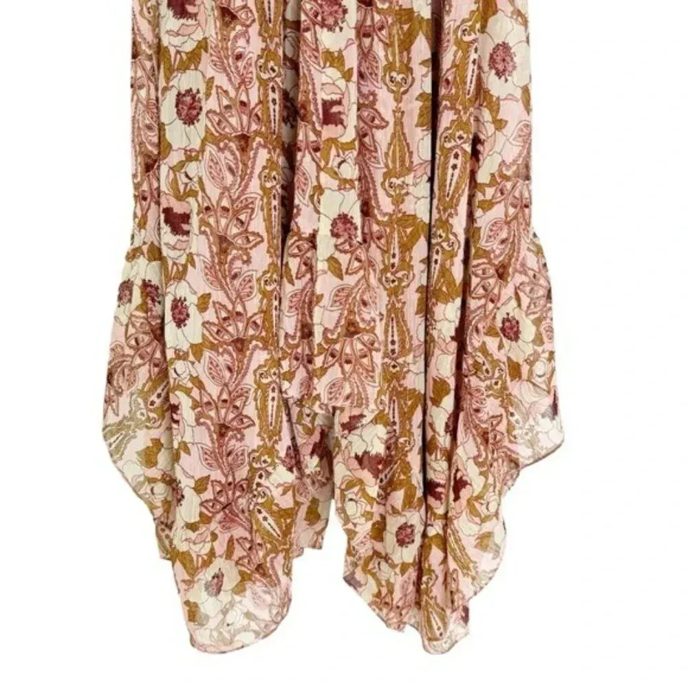 MISA Vola Floral One Shoulder Midi Dress San Lorenzo Flora Pink Size S NWT - Image 12