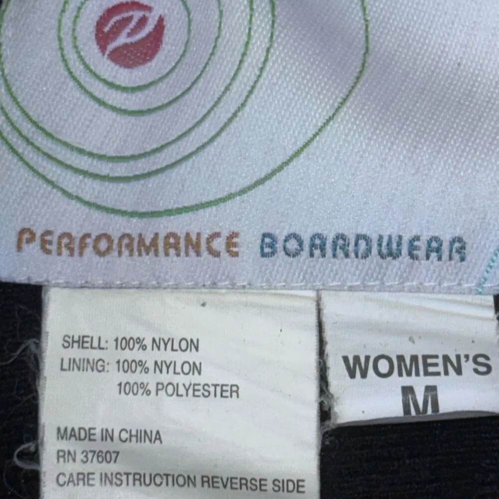 Vintage PERFORMANCE BOARD SKI SNOW BOARD PANTS Size Women's Medium Black - Image 2