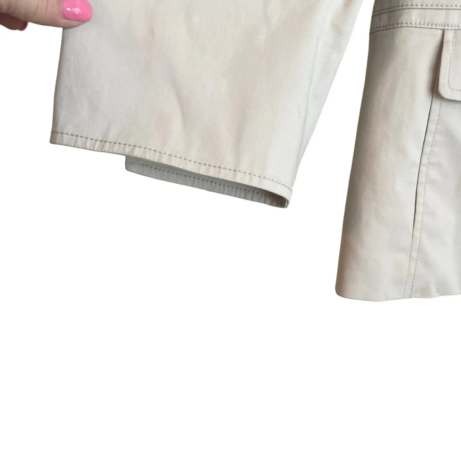 Talbots Women Petite‎ Jacket Long Sleeve Stretch Cream Classic Career Blazer - Image 7