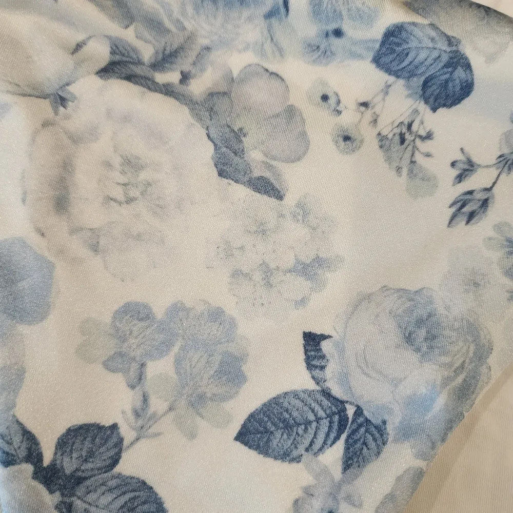 Victoria's Secret Swim Mix and Match Side tie Bikini Bottom blue white F… - Image 5