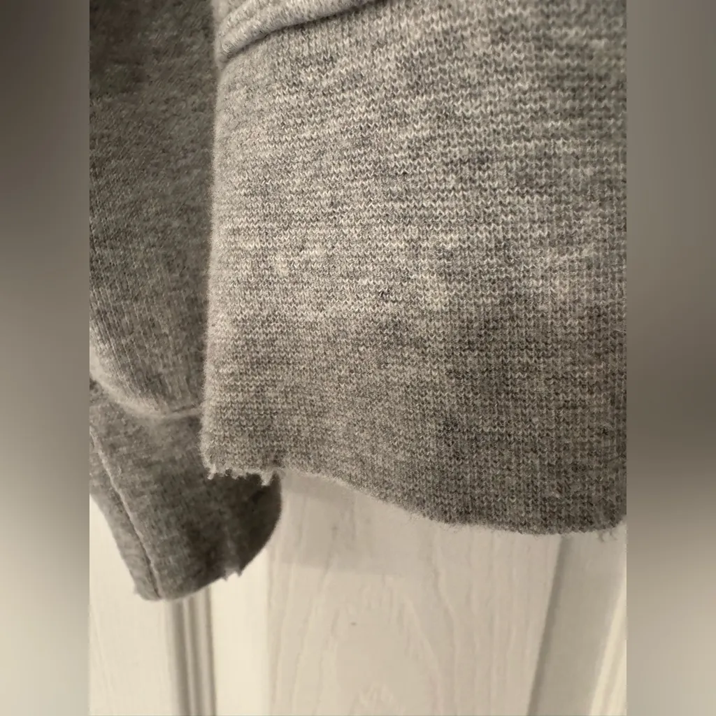 Current Elliott The Bailer Women’s Grey Hoodie Sweatshirt Full Zip Up Size Small - Image 10