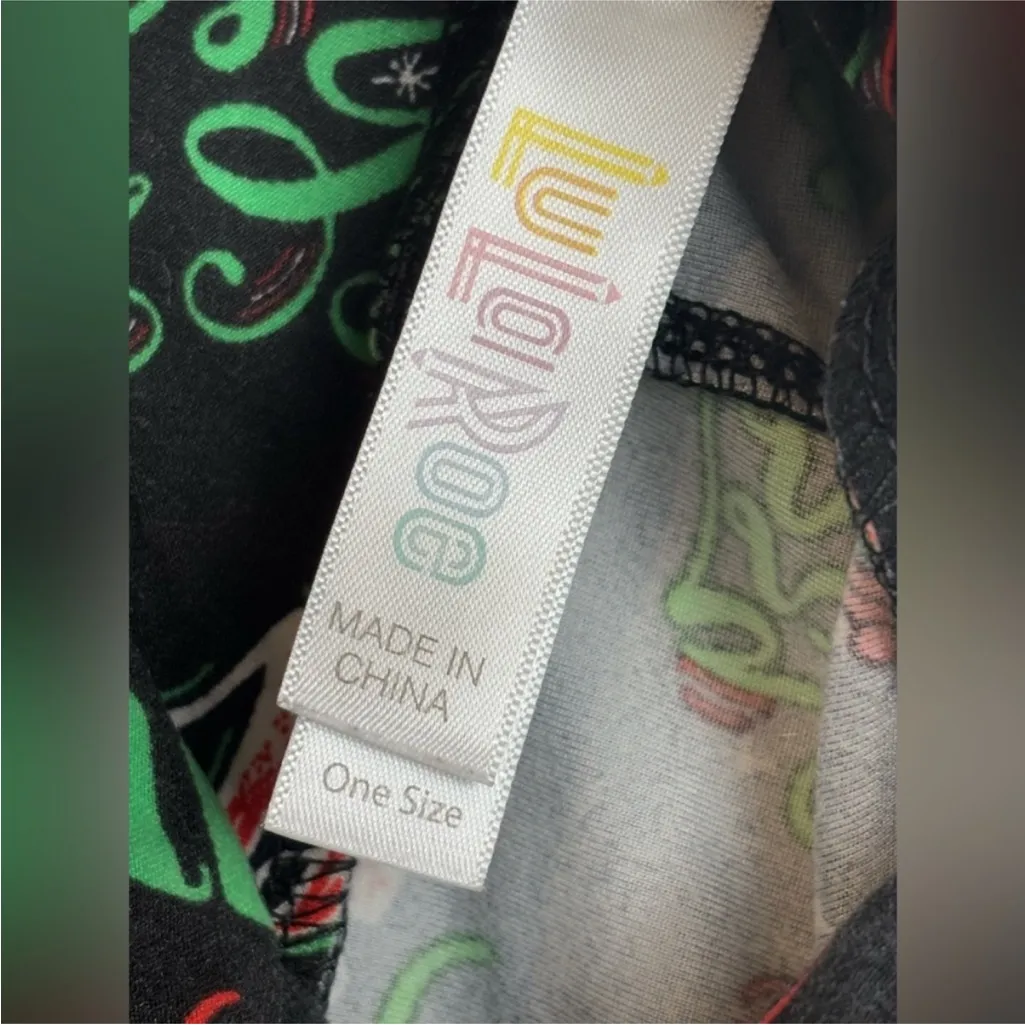 Lularoe Woman’s Full Length Comfy Christmas Festive Holidays Leggings One Size - Image 3