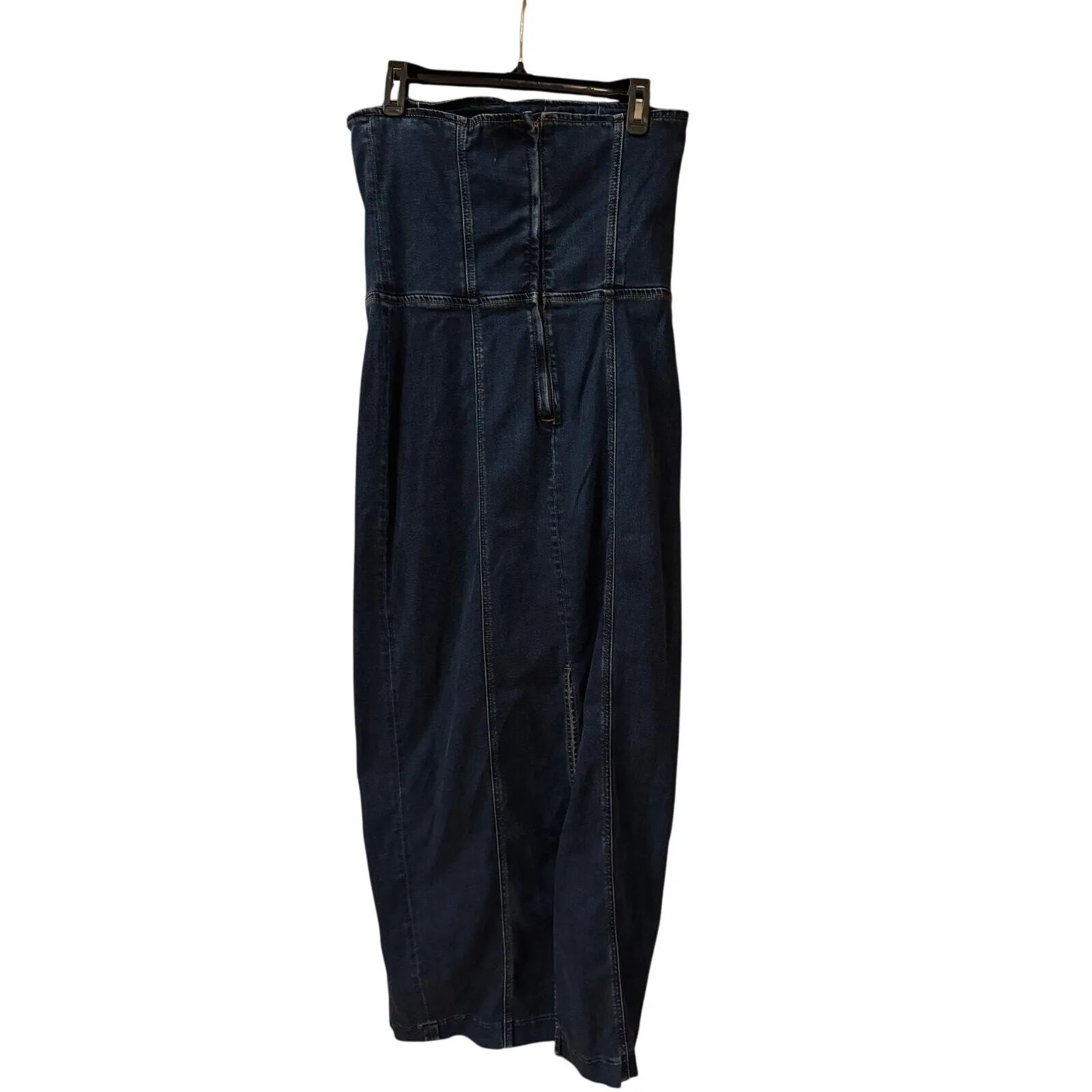 Reformation Anais Strapless DenimMidi Dress in Griffin Size 8 NWOT - Image 5