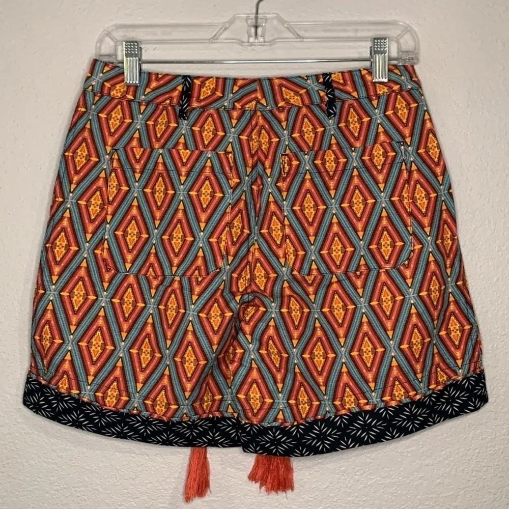Sundance Kalini linen blend print shorts XS New, no tag - Image 2
