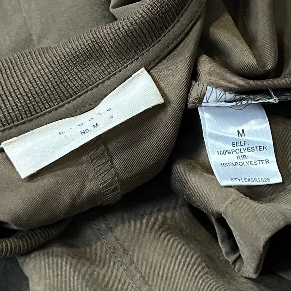 NEW Elodie Nordstrom Lightweight Long Sleeve Zip Up Coat Jacket Army Green M - Image 7