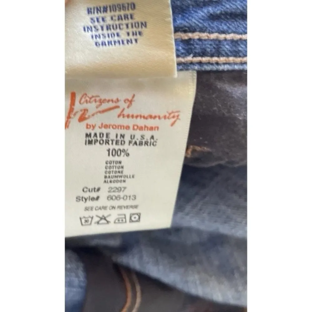 Vintage Citizens of Humanity Women’s Sz 30 Evans Relaxed Button 606 Jeans USA - Image 14