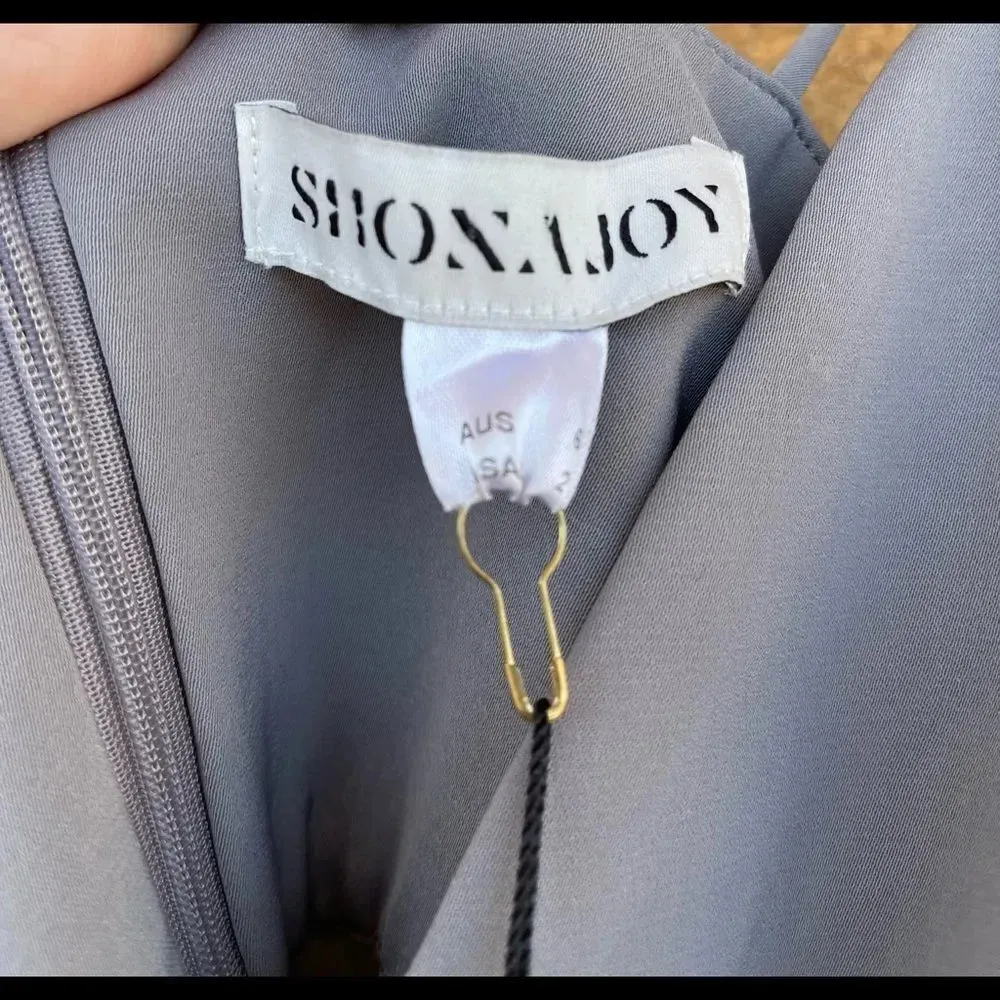 Shona Joy Core Cocktail Dress - Grey size 2 - Image 8