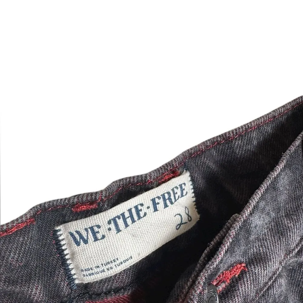 We the Free Free People Final Countdown Low Rise Cuffed Boyfriend Black 28 - Image 7