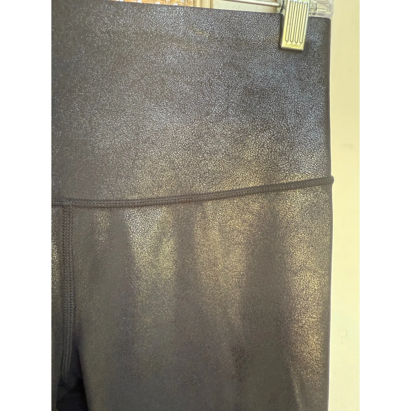 Knix Womens Black Shimmer Sparkly Leggings Size‎ Medium - Image 5