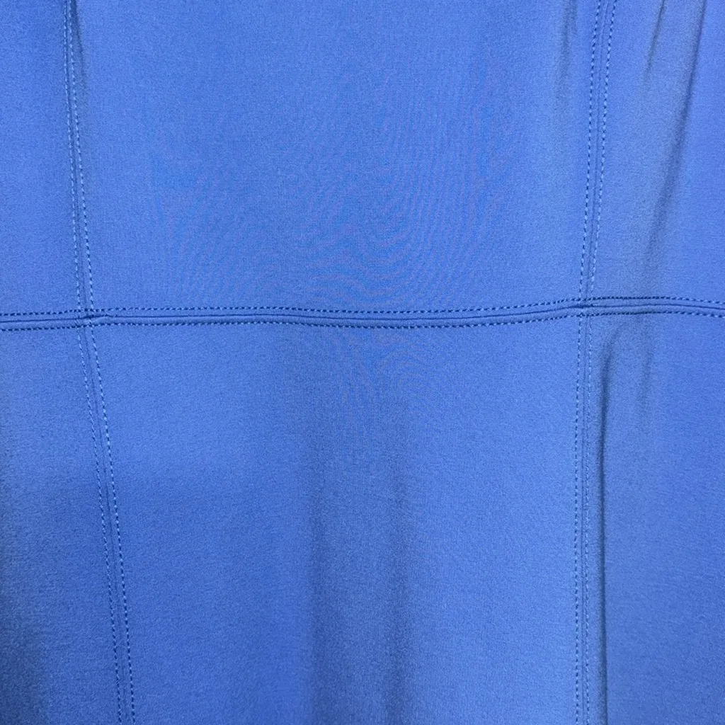 NWT 10 Loft Royal Blue maxi dress sleeveless stretch high neck fit and flare - Image 4