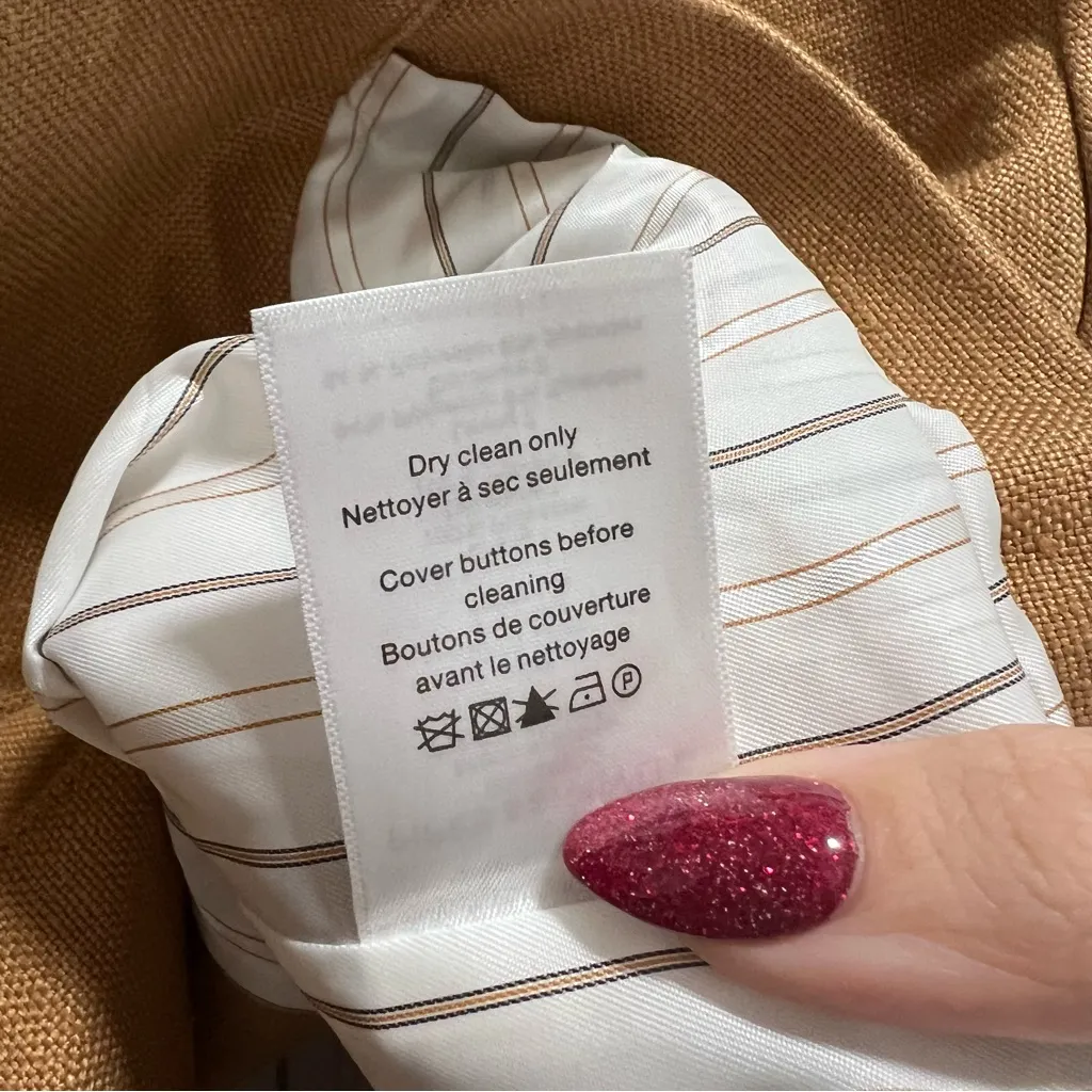 Veronica Beard Milani Linen Blazer Jacket In Camel - Image 12