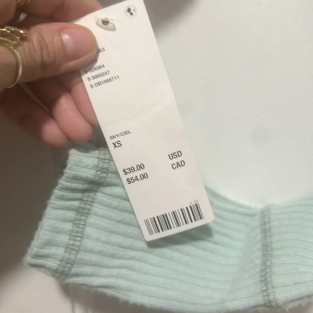 Out From Under Britt Cardigan Green Tea Ribbed Stretch Cropped Button Urban XS - Image 3