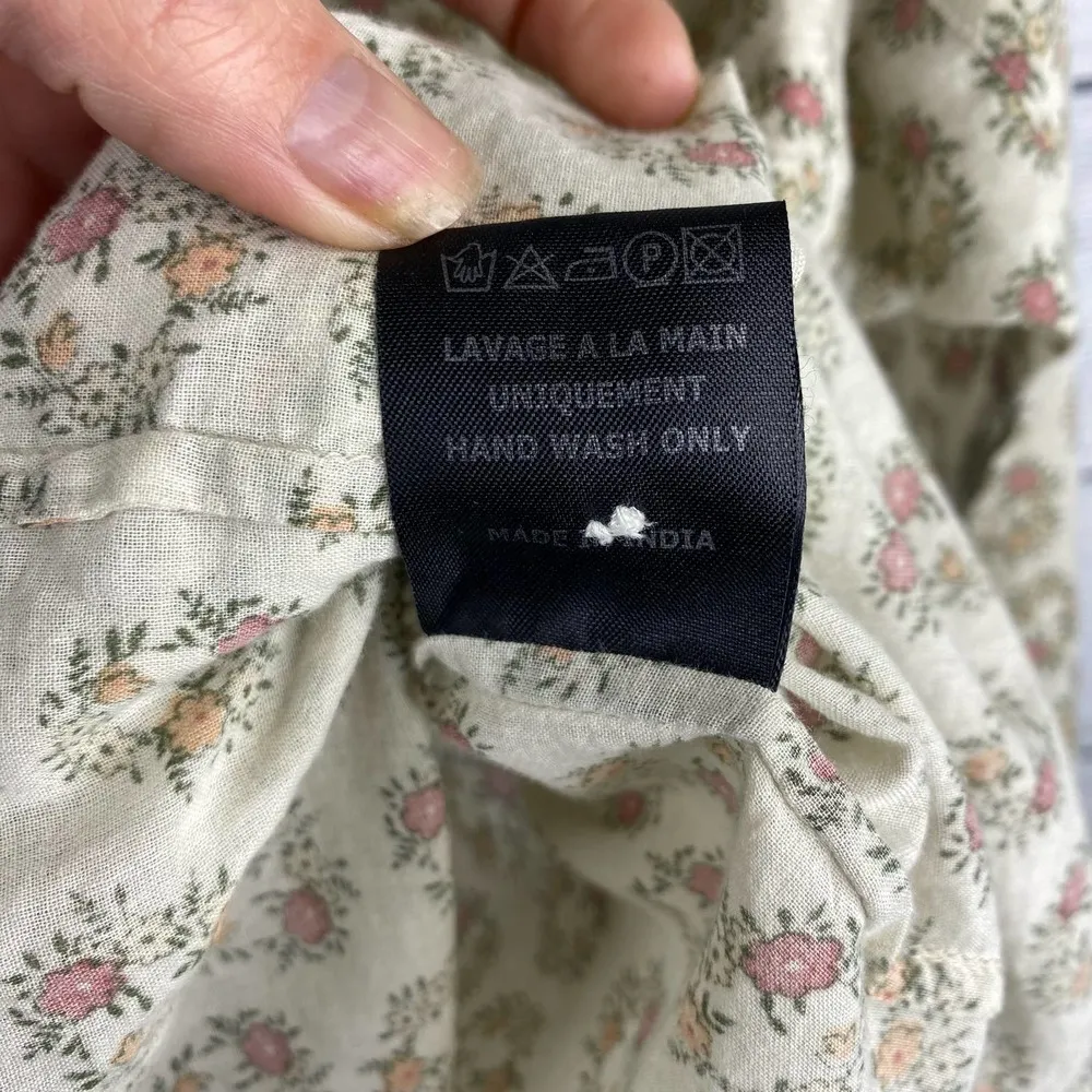 Etoile Isabel Marant Womens Floral Button Front Pullover Blouse size 2 Medium - Image 4